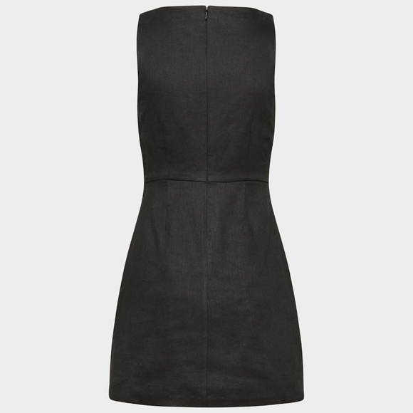 New with tags Aritzia Bond Linen Dress size 2 black - Picture 2 of 7